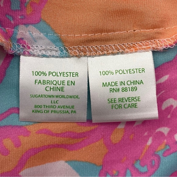 Lilly Pulitzer Deanna Romper Shorely Blue Feeling Tanked Removable Belt Small - Picture 4 of 14